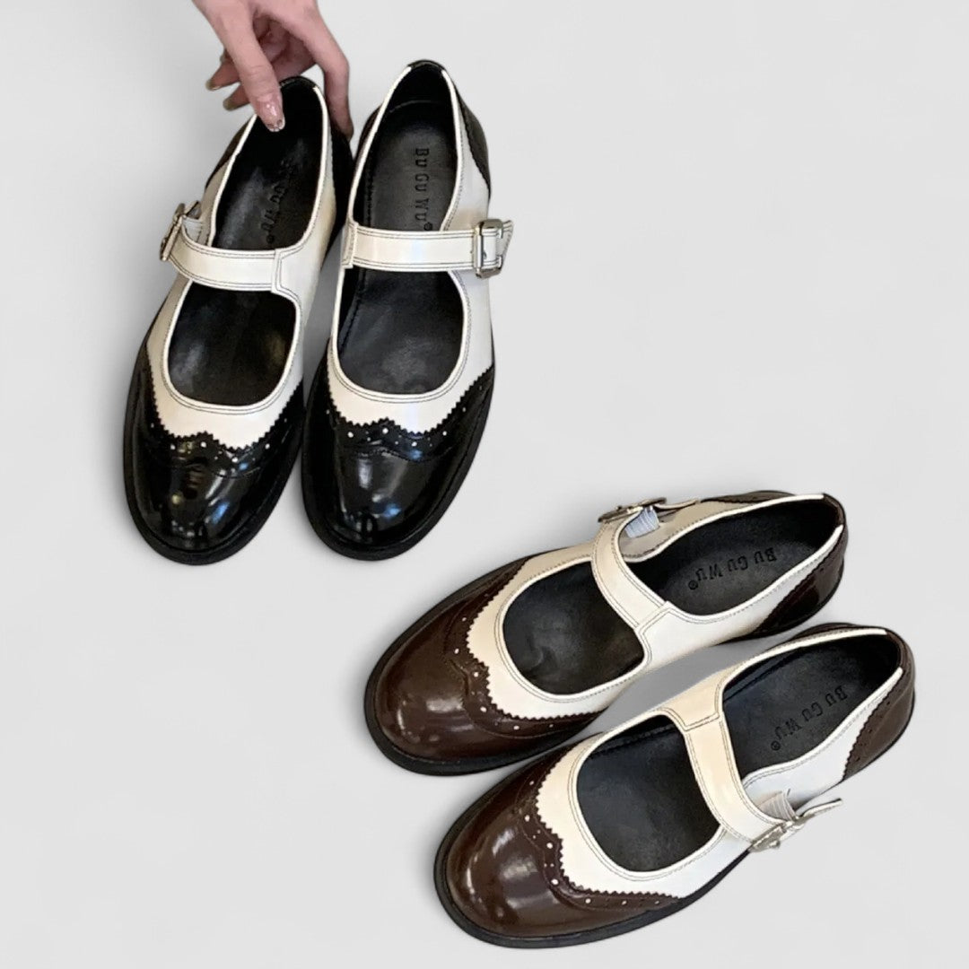 Vintage T-Bar Comfort Echt Leren Mary Jane Schoenen