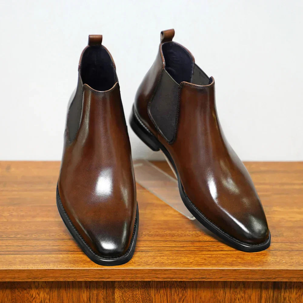 Bryce | Lackleder Chelsea-laarzen