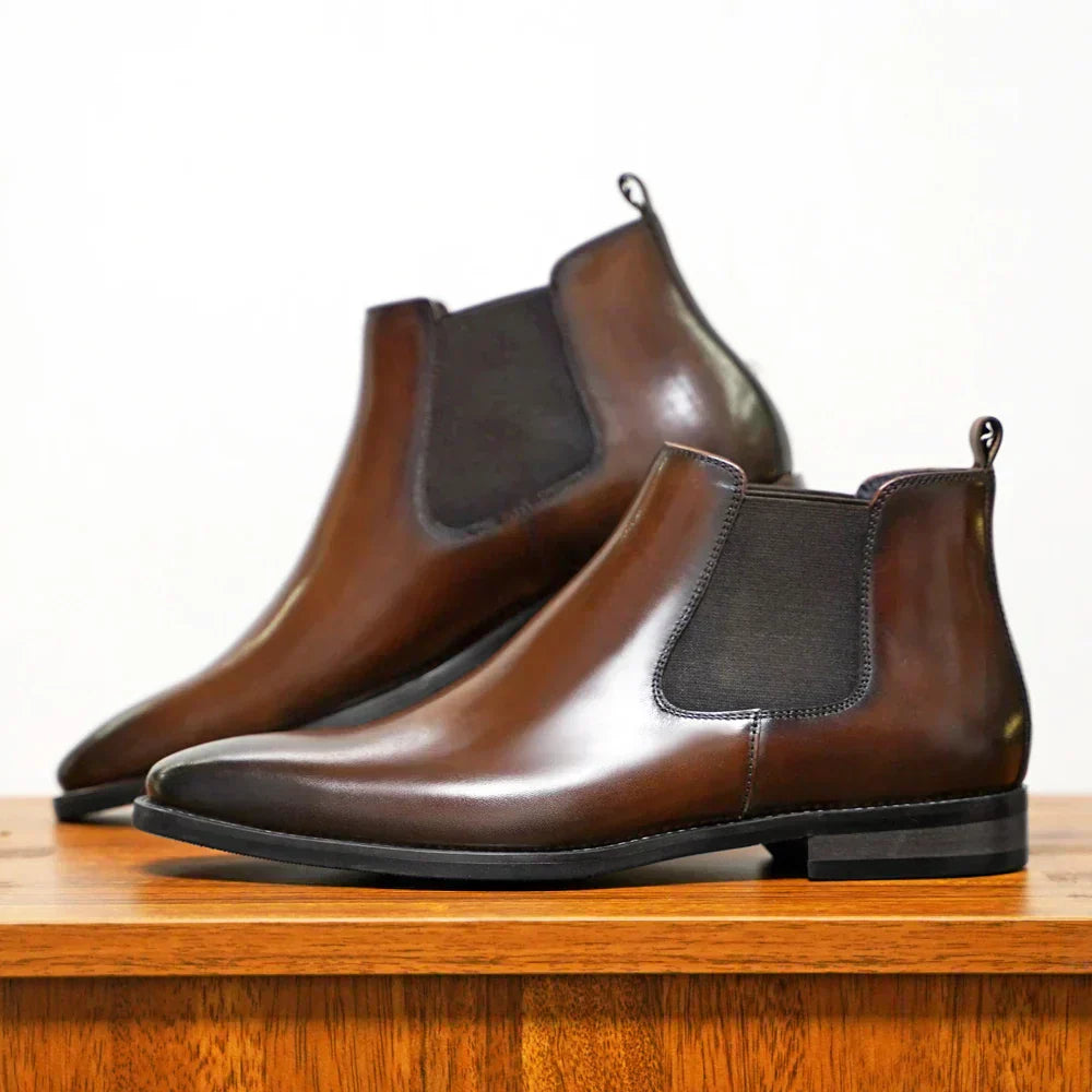 Bryce | Lackleder Chelsea-laarzen