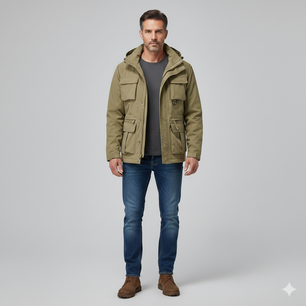 Tarly | Winterjas in militaire stijl voor heren - Weerbestendig