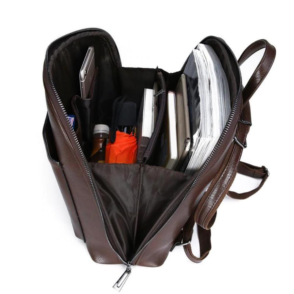 Classic Double-Zip Backpack - Strak Ontwerp
