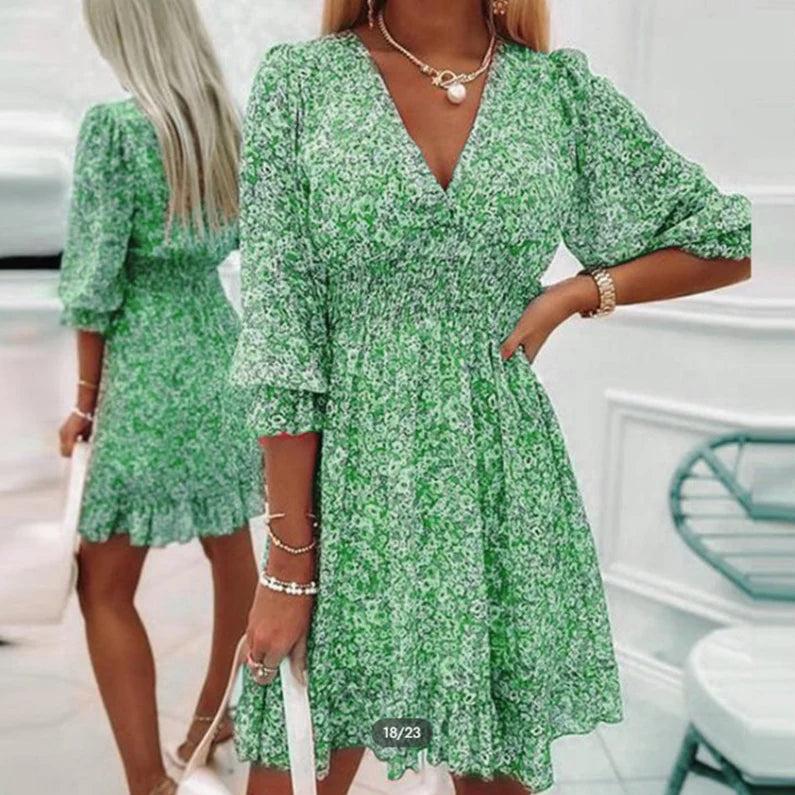 Vera | Elegante Bloemenjurk