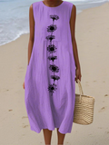 Emma Violet Bloom midi-jurk