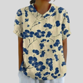 Delphine | Bloes met Contrasterende Bloemenprint
