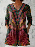 Ruby | Tropische Vogel V-hals Shirt