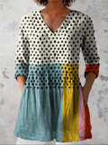 Valerie | Lange Blouse met V-hals