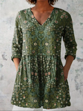Julie | Lange Blouse met V-hals