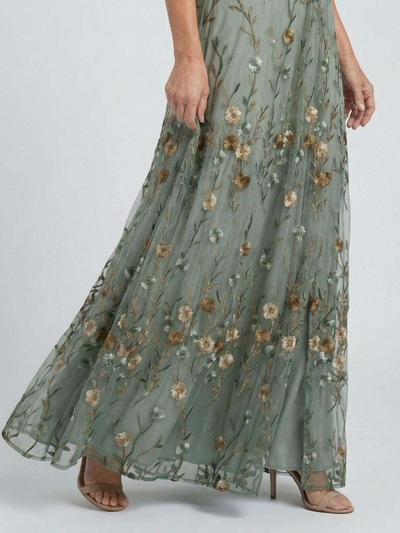 Selora | Halter Bloem Flow Maxi Jurk