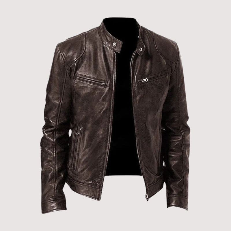 Daan - Luxe Leren Herenjas