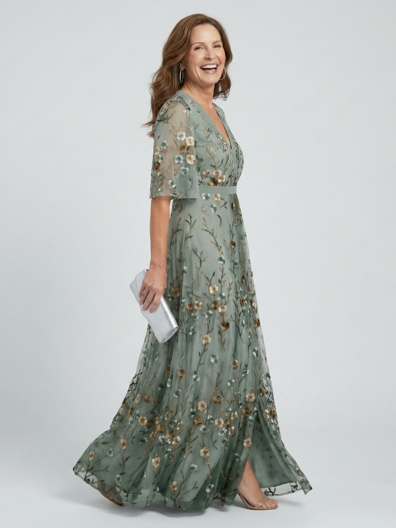 Selora | Halter Bloem Flow Maxi Jurk