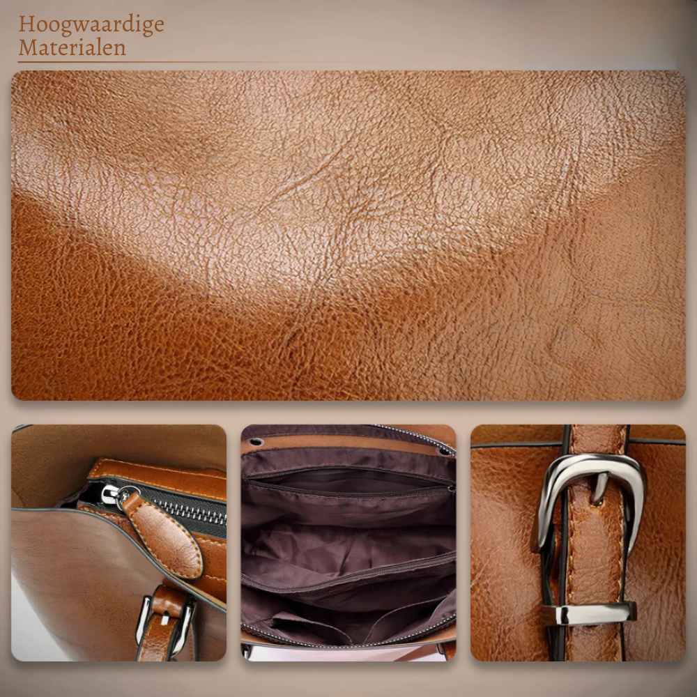 Nicole | Vintage Leren Schoudertas