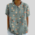 Élora | Blouse Met Geordende Bloemen