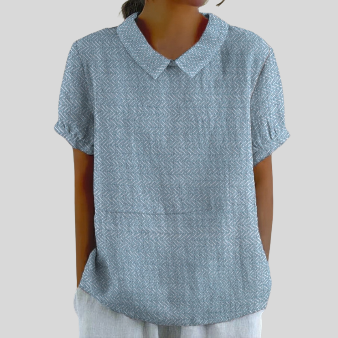 Mathilde | Blouse Met Textuur Motief