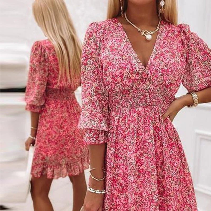 Vera | Elegante Bloemenjurk