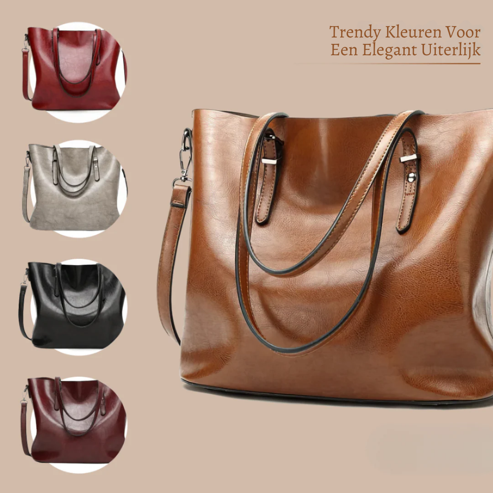 Nicole | Vintage Leren Schoudertas