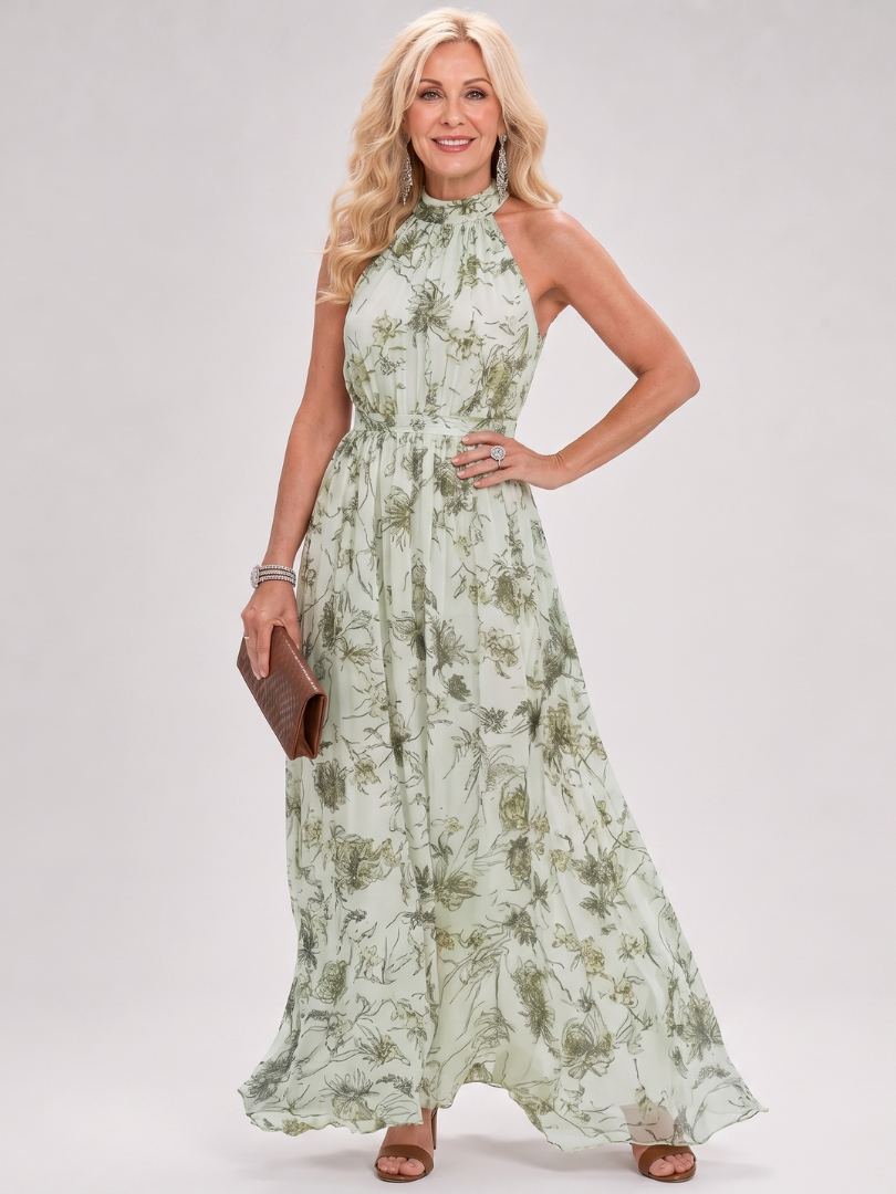 Guinevere | Bloemenprint Vloeiende Midi Jurk