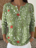 Sofie – Kersttrui met Knopen