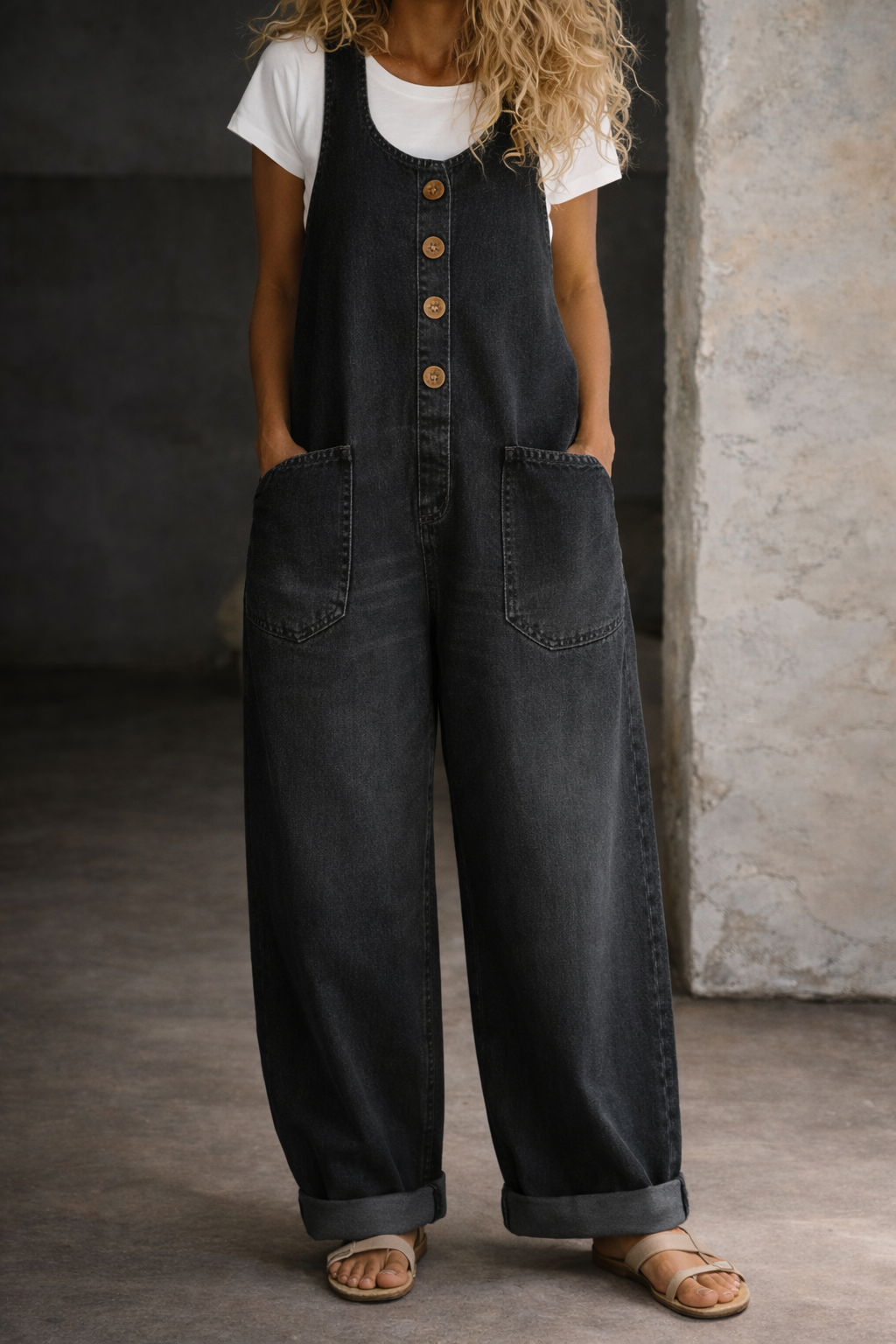 Bethany | Vintage Gewassen Katoenen Overalls