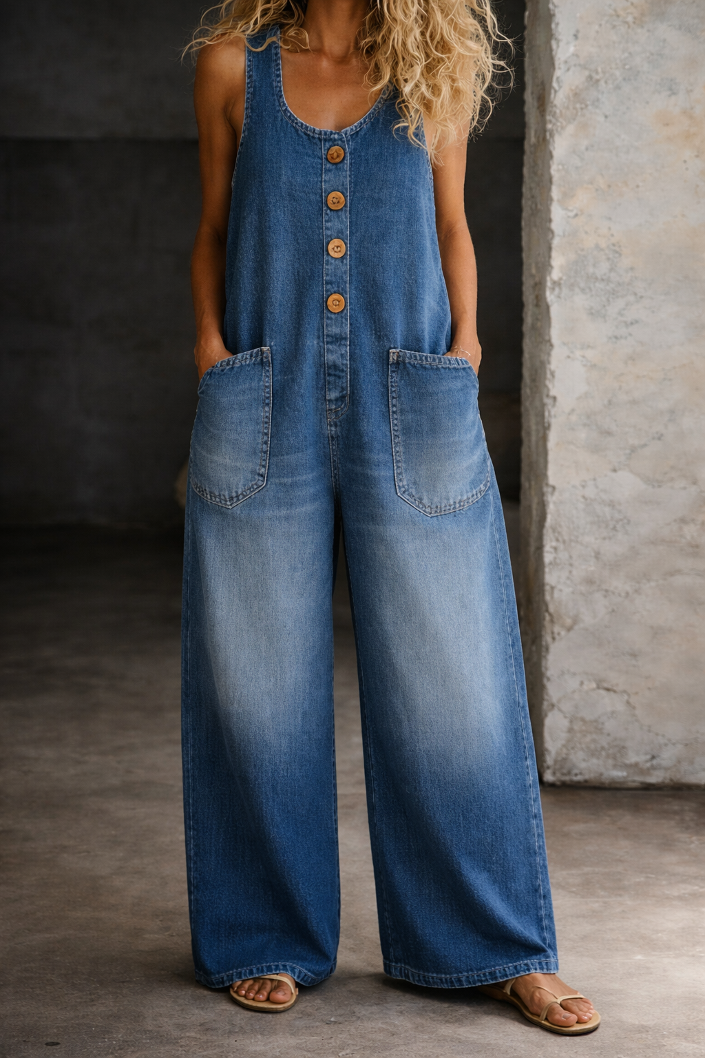 Saylor | Vintage Gewassen Katoenen Overalls