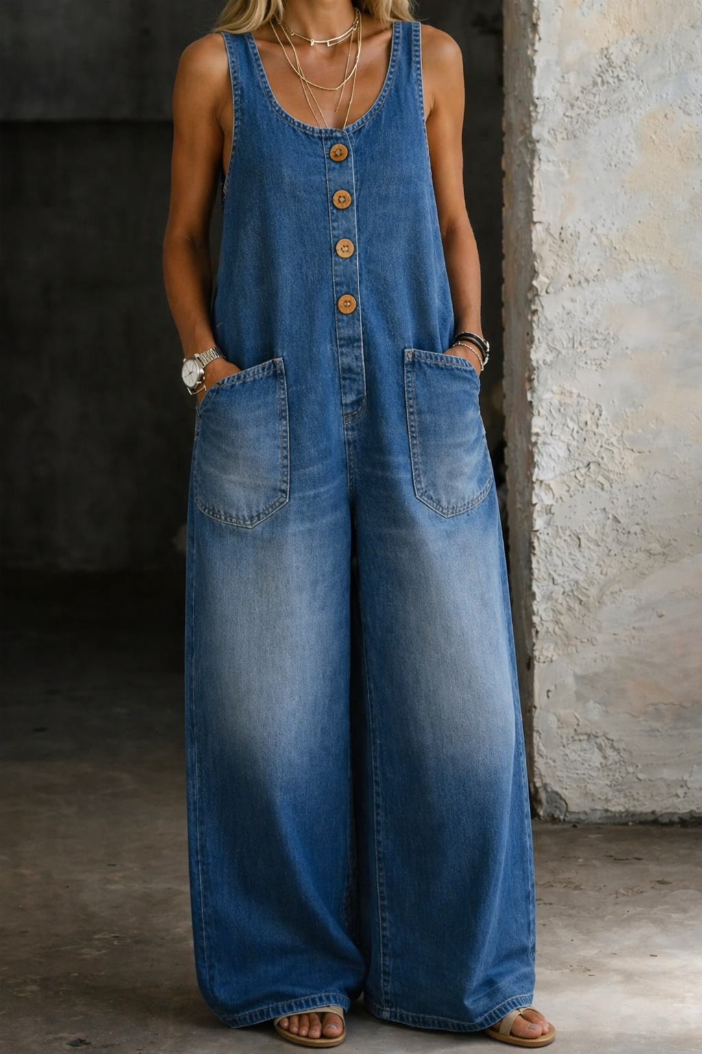Saylor | Vintage Gewassen Katoenen Overalls