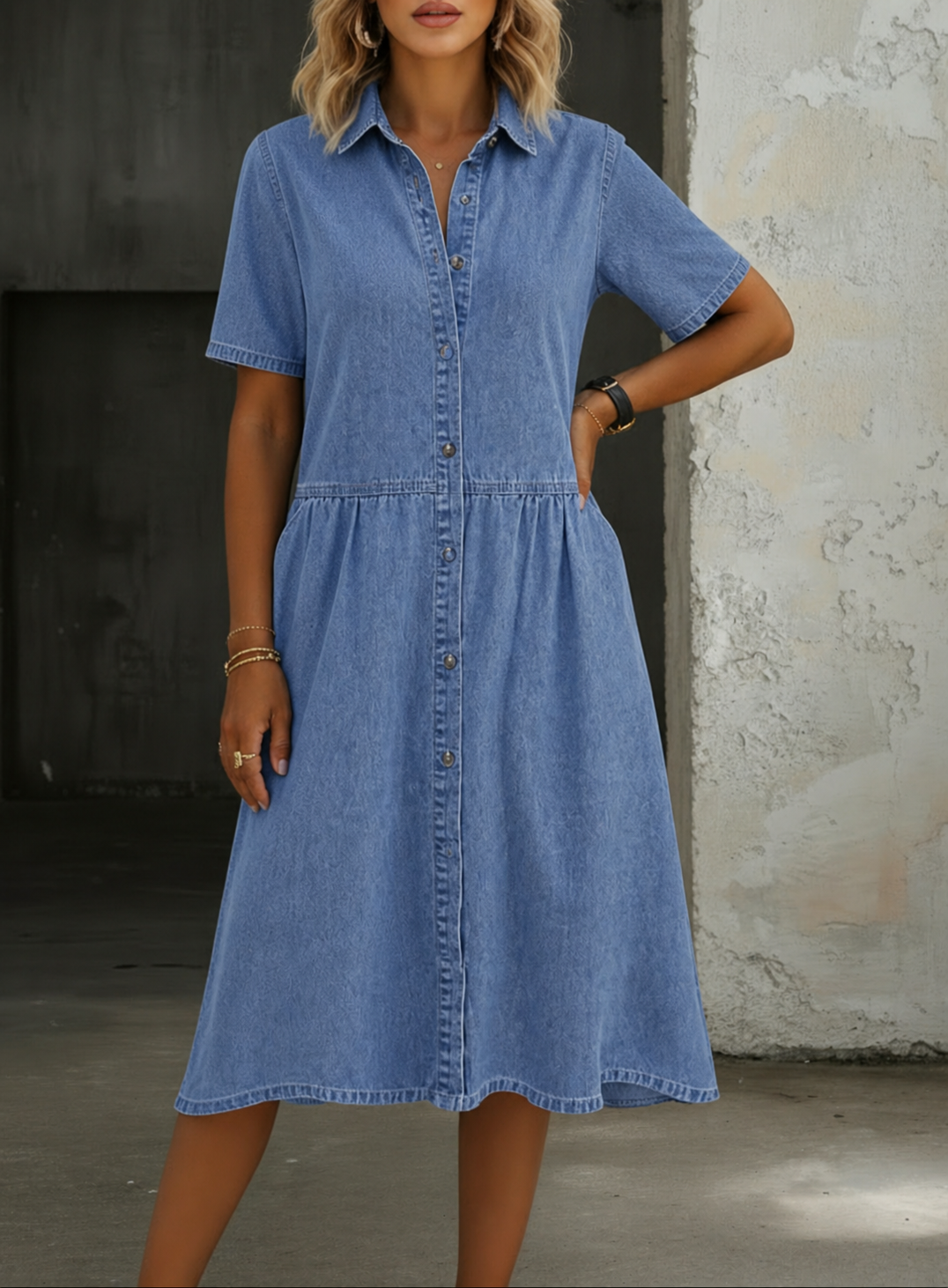 Carol | Korte Mouwen Jurk
