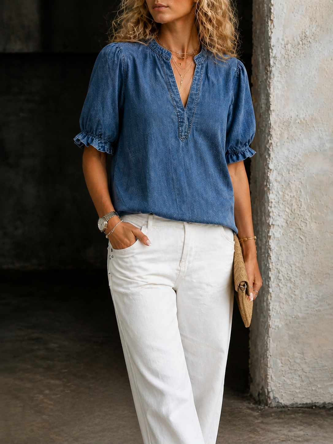 Ashley | Vintage V-Hals Essentieel