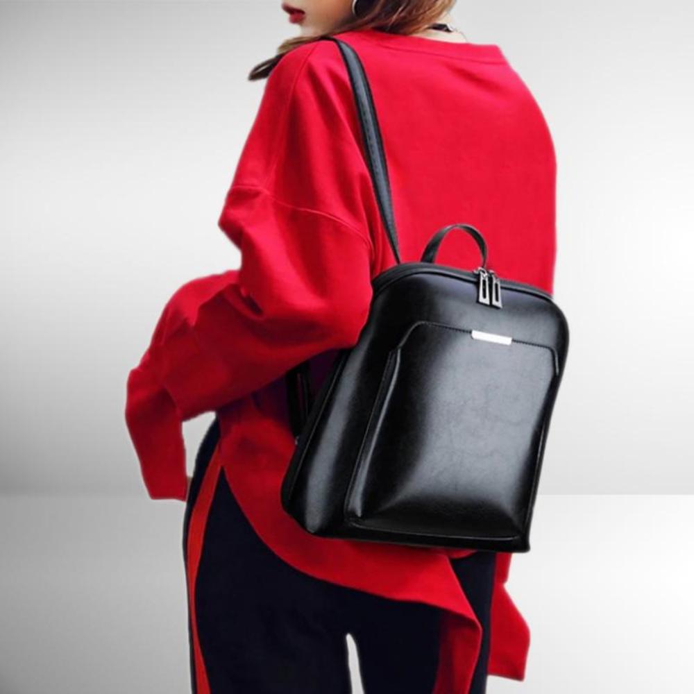 Classic Double-Zip Backpack - Strak Ontwerp