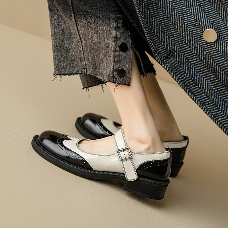 Vintage T-Bar Comfort Echt Leren Mary Jane Schoenen