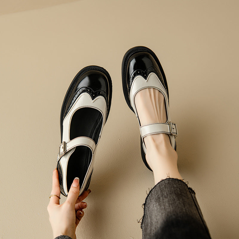 Vintage T-Bar Comfort Echt Leren Mary Jane Schoenen