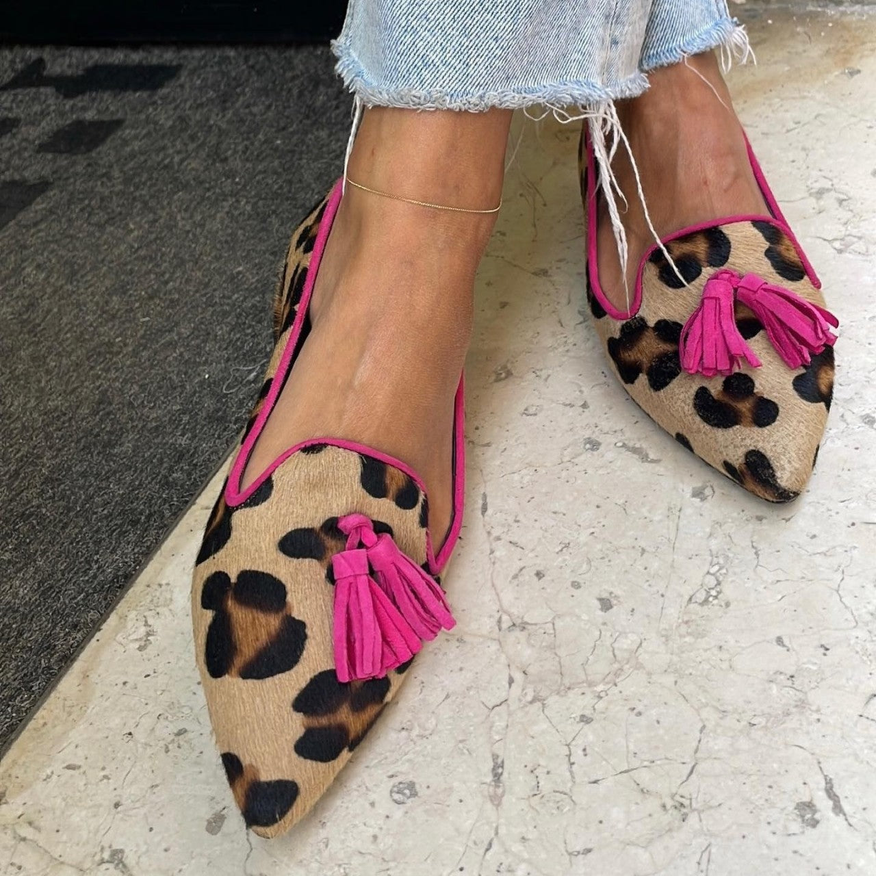 Ballerina’s met Dierenprint en Chique Kwastjes