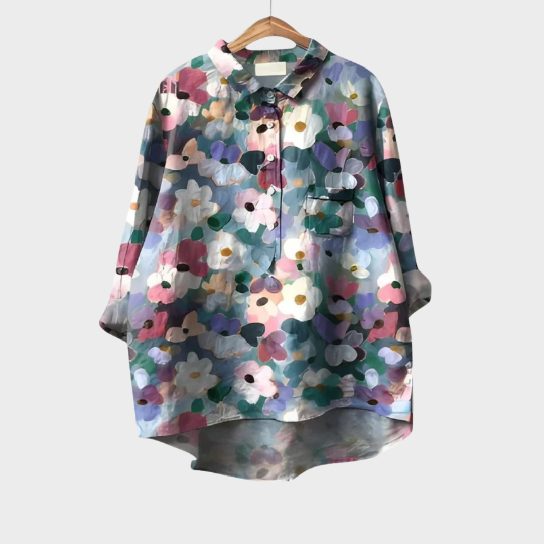 Noéline | Zachte Bloes met Bloemenprint
