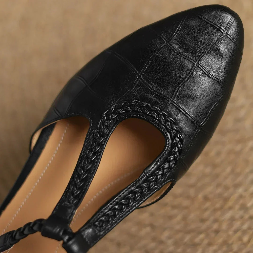 Echte Leren Mary Janes