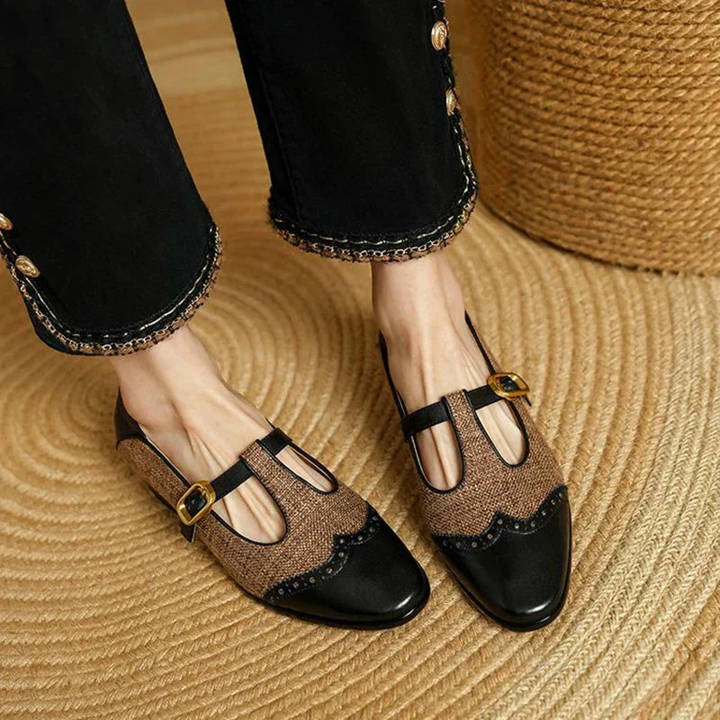 Chloé - Vintage Leren Schoenen met Gesp