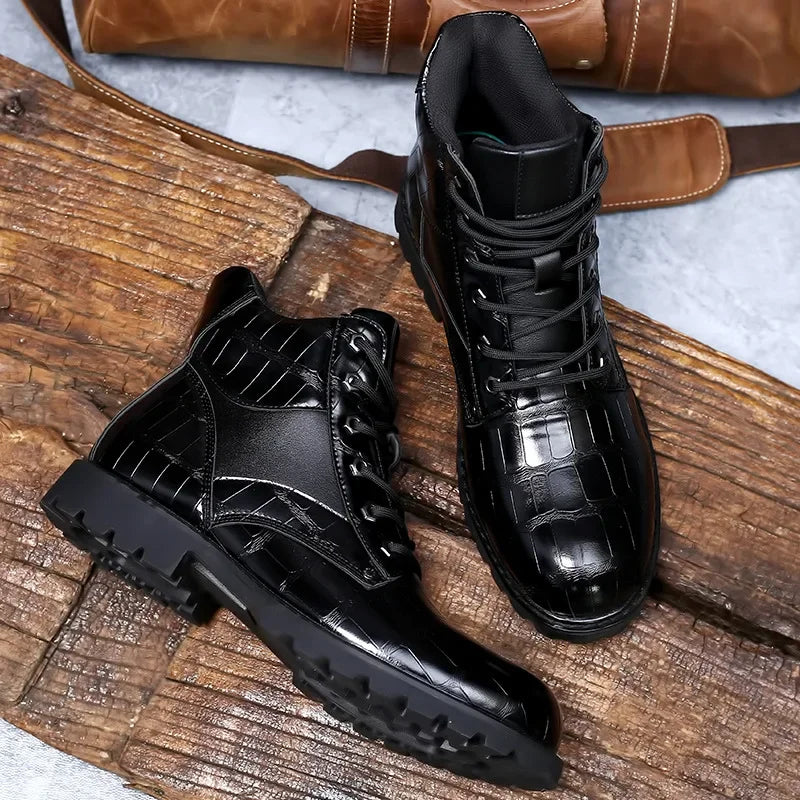 Buster | Croco Detail Stiefelette