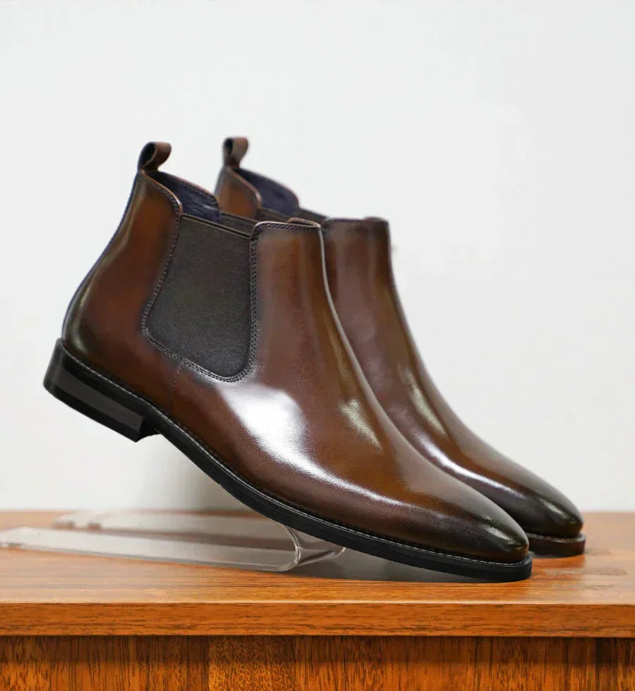 Bryce | Lackleder Chelsea-laarzen