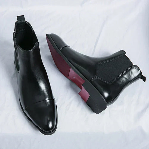 Bernie | Lackierte Chelsea-Stiefel