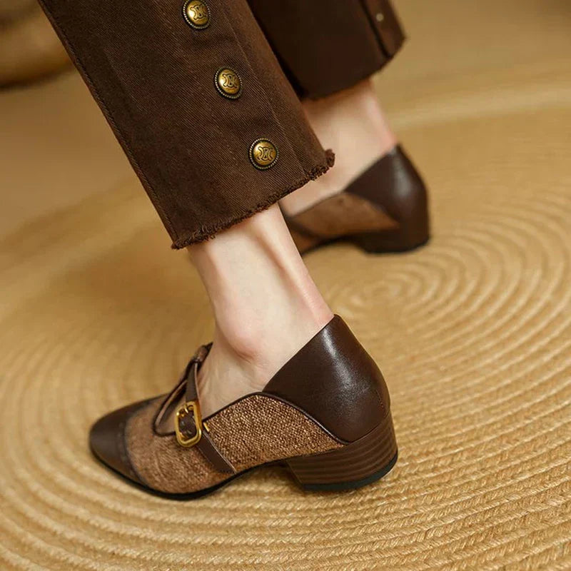 Chloé - Vintage Leren Schoenen met Gesp