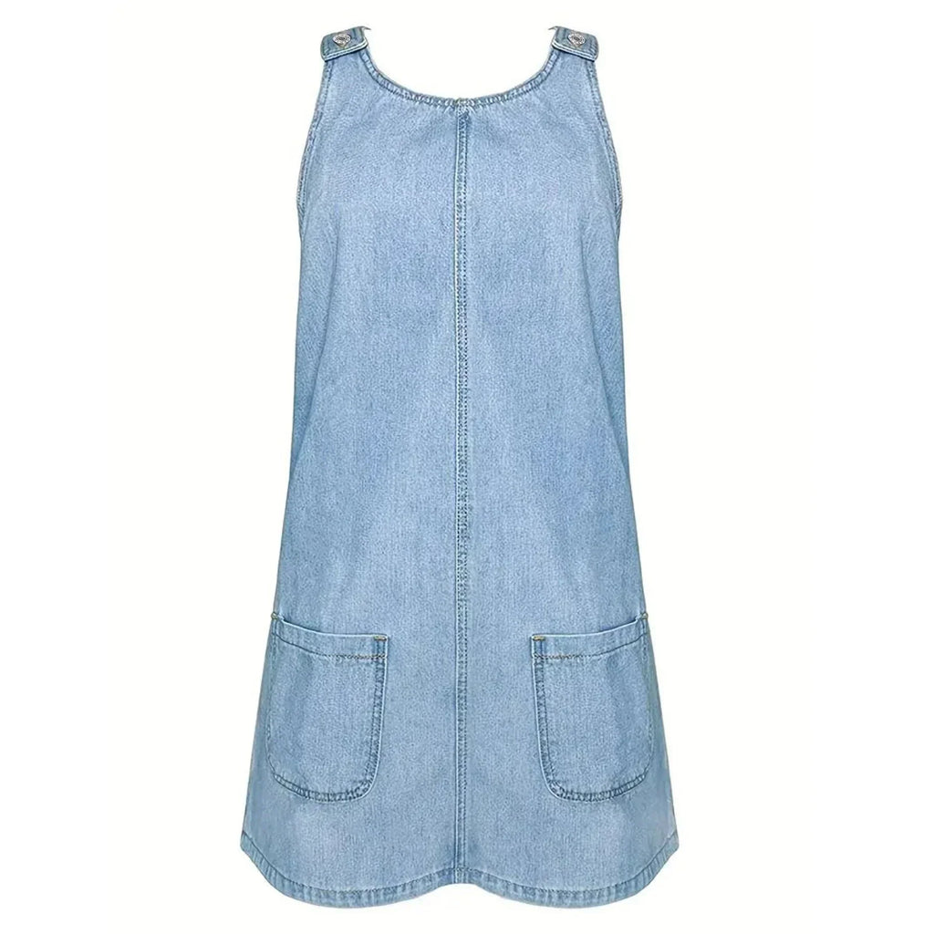 Emma Relaxed Denim-Look Jurk