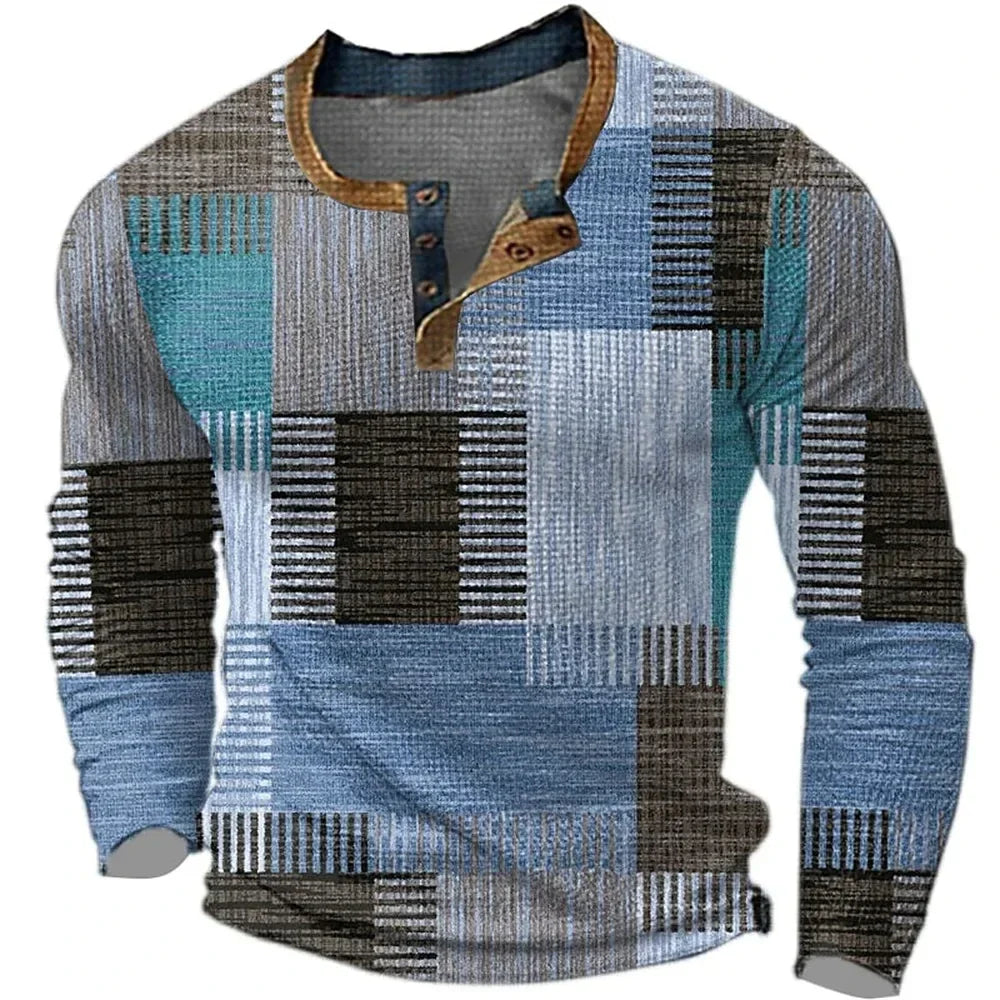 Beeckhoven™ | Kleurrijk Heren Shirt Met Lange Mouwen