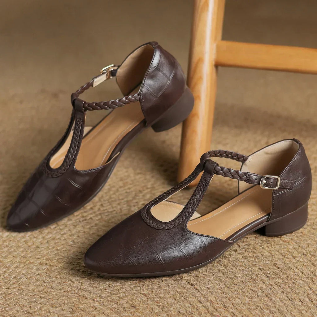 Echte Leren Mary Janes