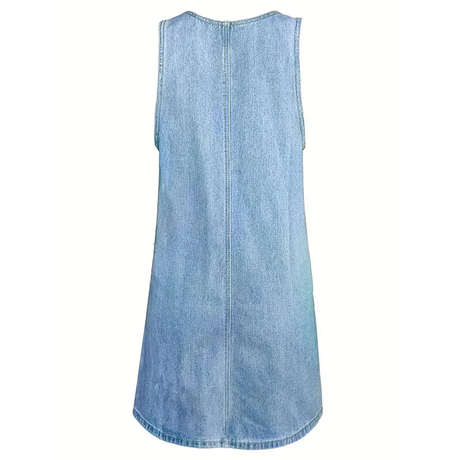 Emma Relaxed Denim-Look Jurk