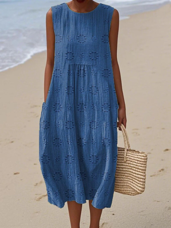 Iva Zomer Midi Jurk
