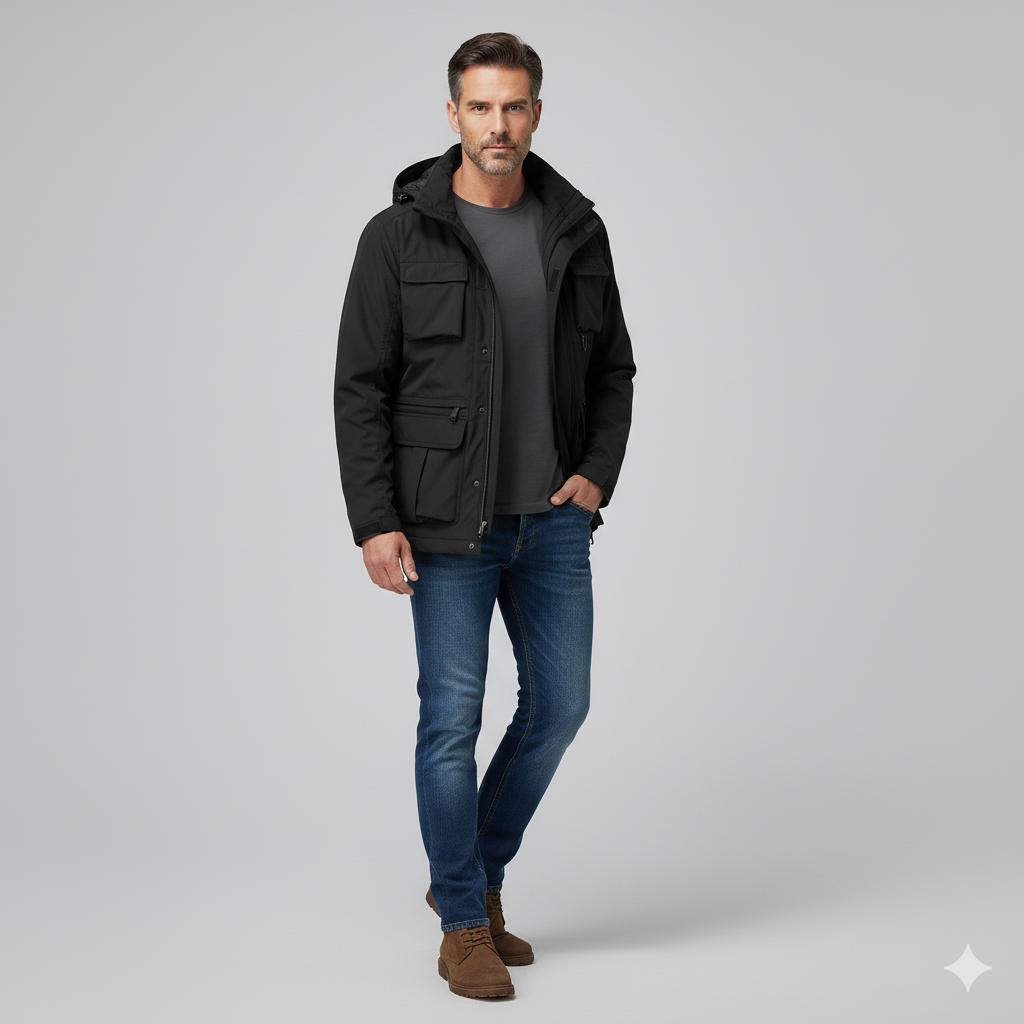 Tarly | Winterjas in militaire stijl voor heren - Weerbestendig