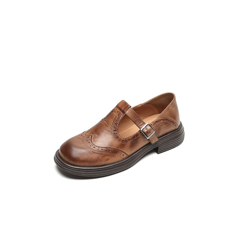 Elegante Mary Janes van Leer