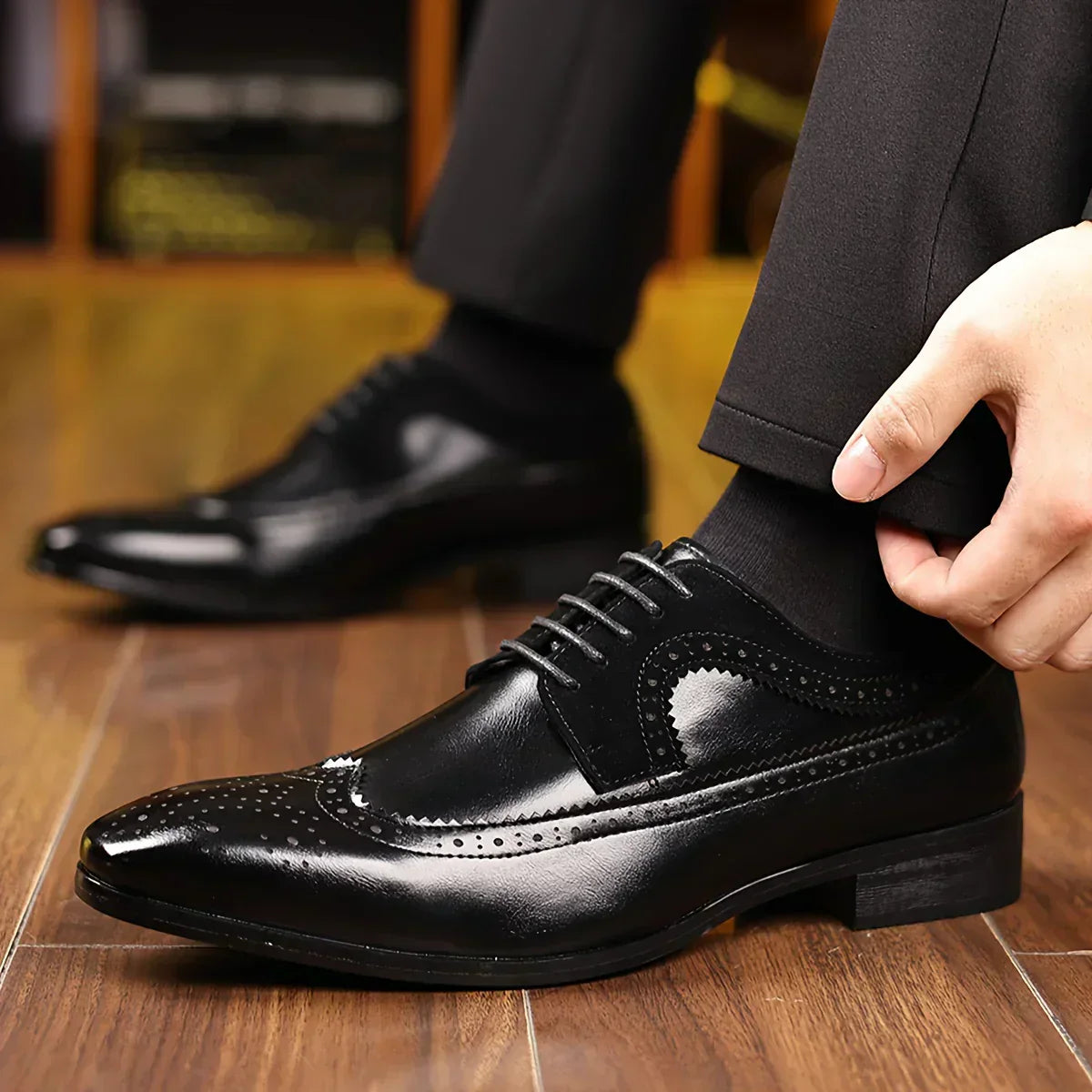 Alexander Prescott Leder Schnürschuhe