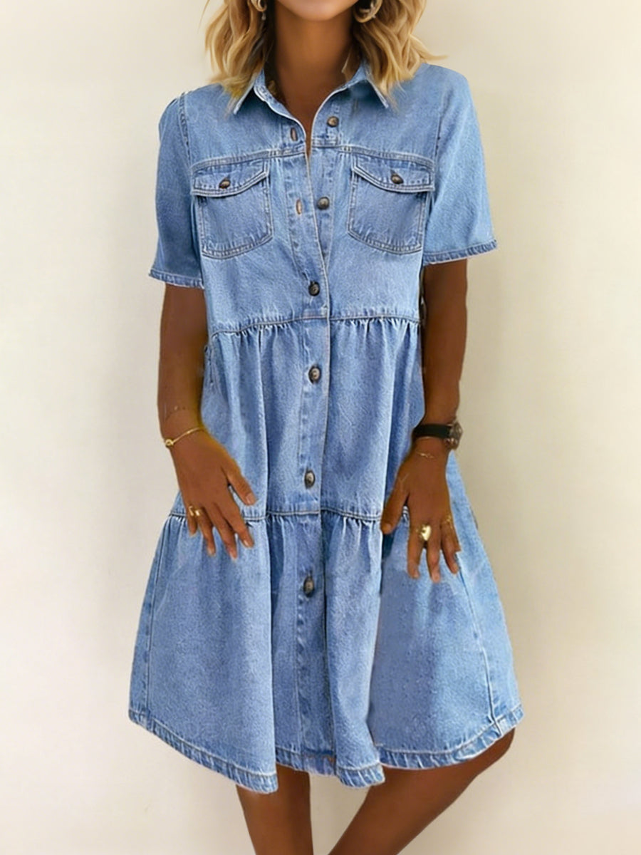 Sophia | Casual Elegante Denim Jurk